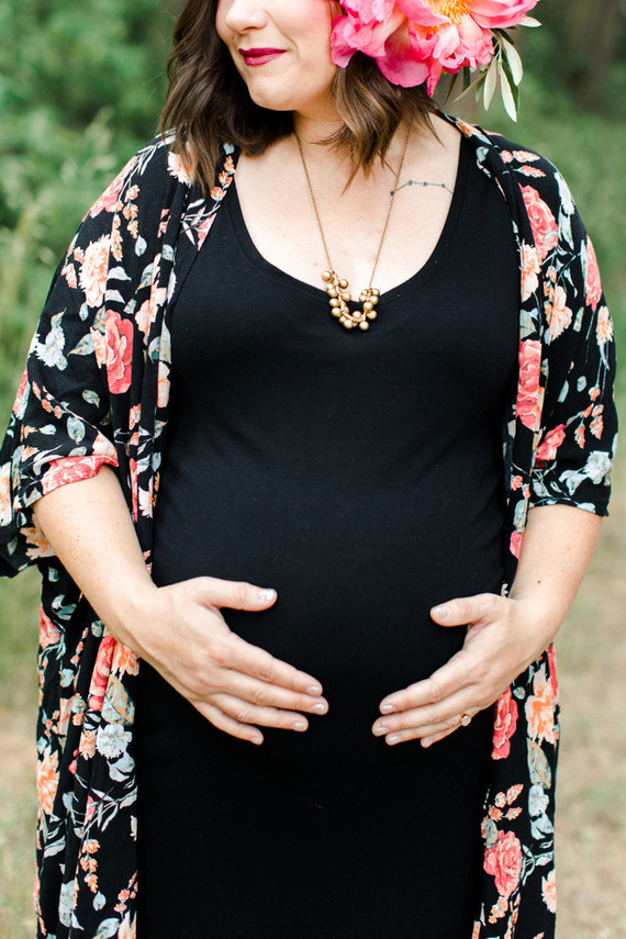 Rustic fall family maternity photos