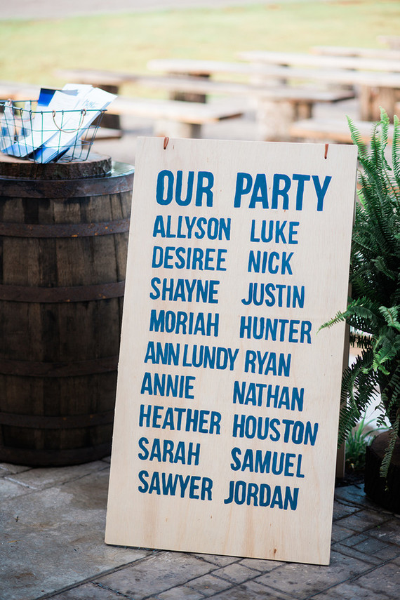 Wedding signage