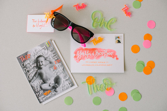 Neon 1st birthday ideas