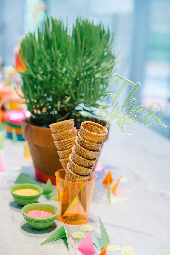 Neon 1st birthday ideas