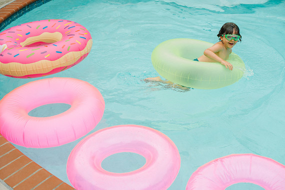 Neon pool party