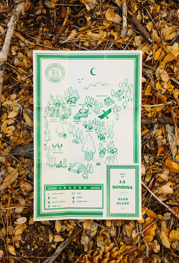 Camp themed wedding