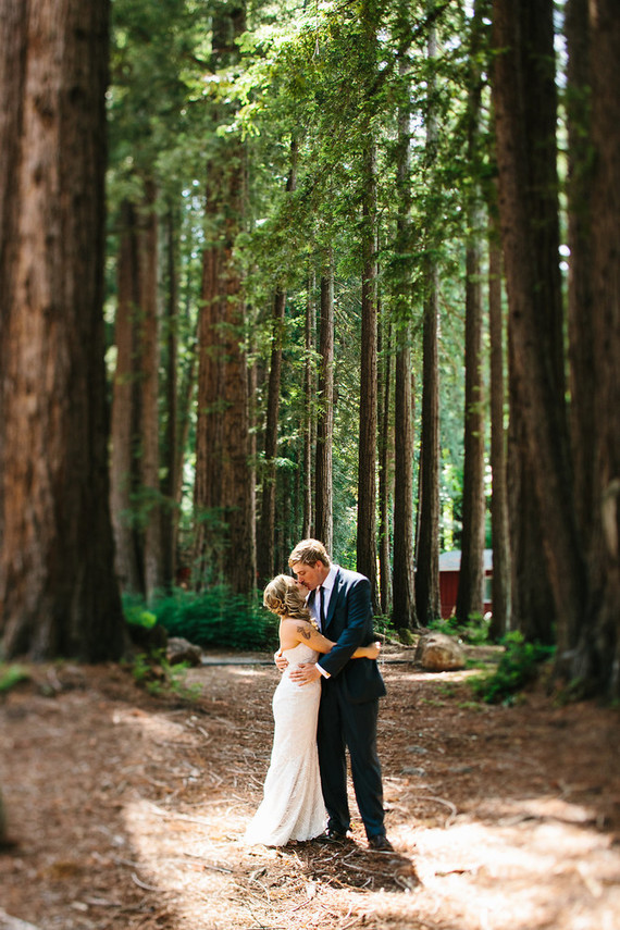 Wedding in the redwoods