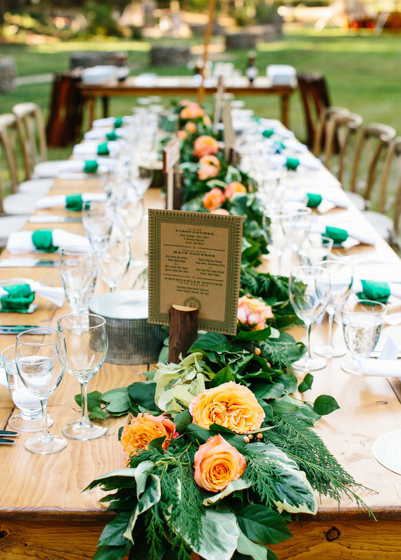 Rustic wedding decor