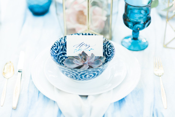 Indigo dyed wedding