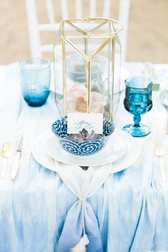 Indigo dyed wedding