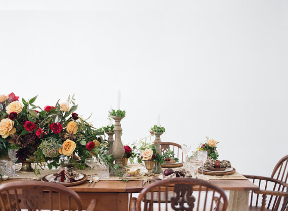 Fall table styling