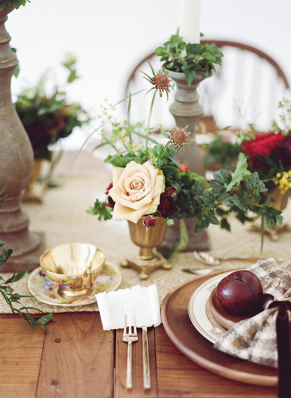 Fall table styling