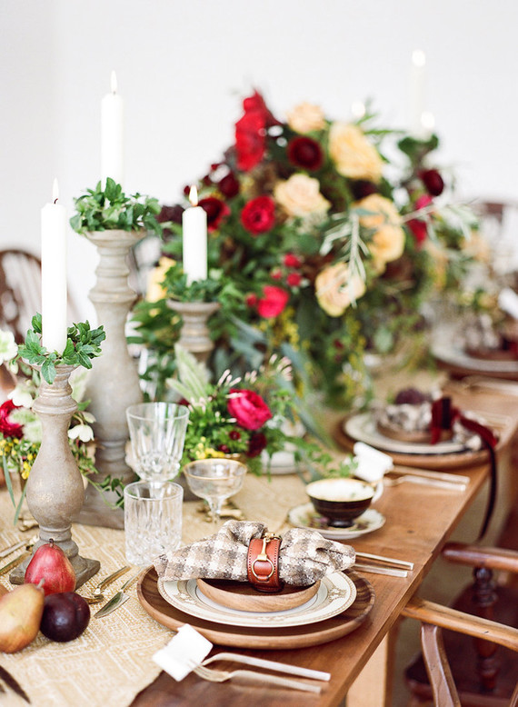 Fall table styling