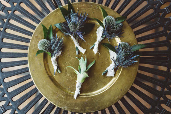 Groomsmen boutonnieres Inspiration