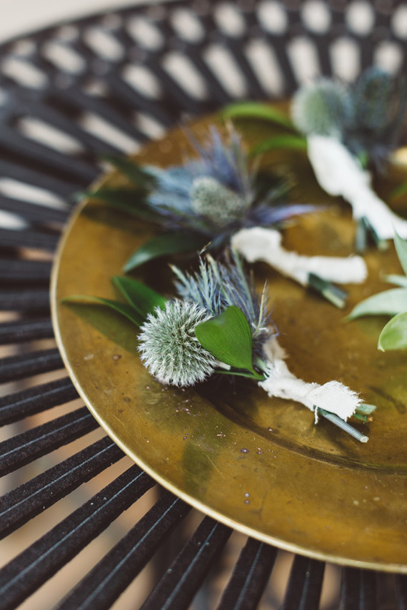 Groomsmen boutonnieres Inspiration