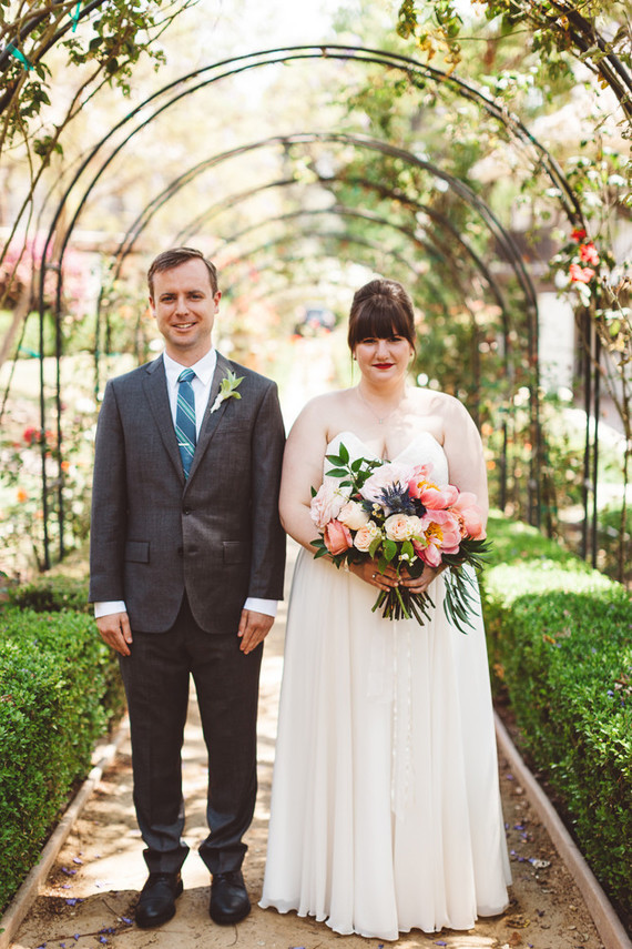Garden wedding portraits