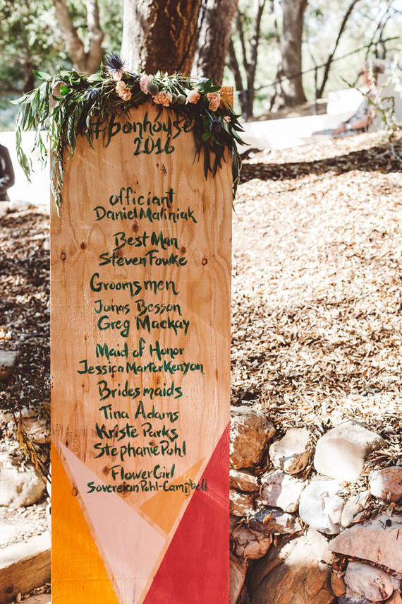Wedding signage