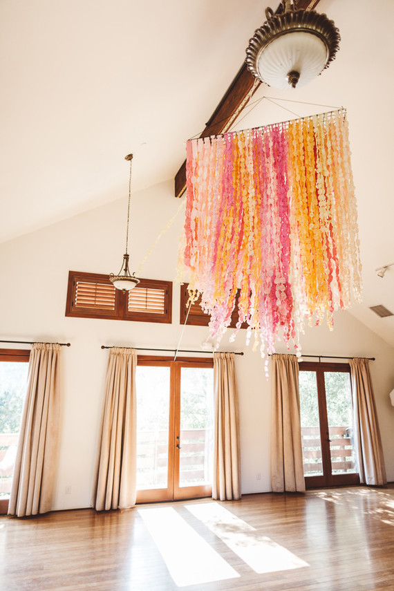Paper fringe decor