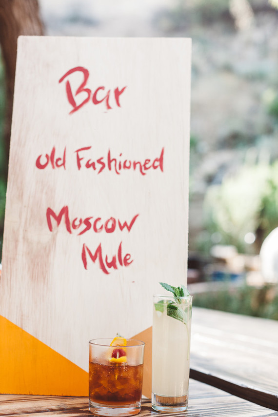DIY bar signage