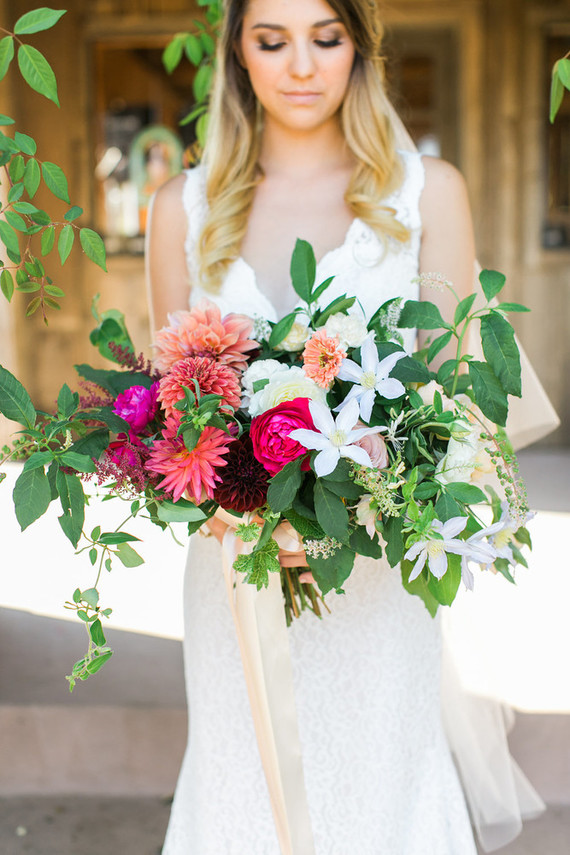 Summer bridal bouquet