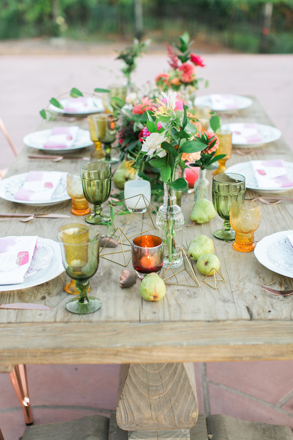 Late summer tablescape