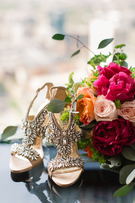 Glamorous wedding shoes