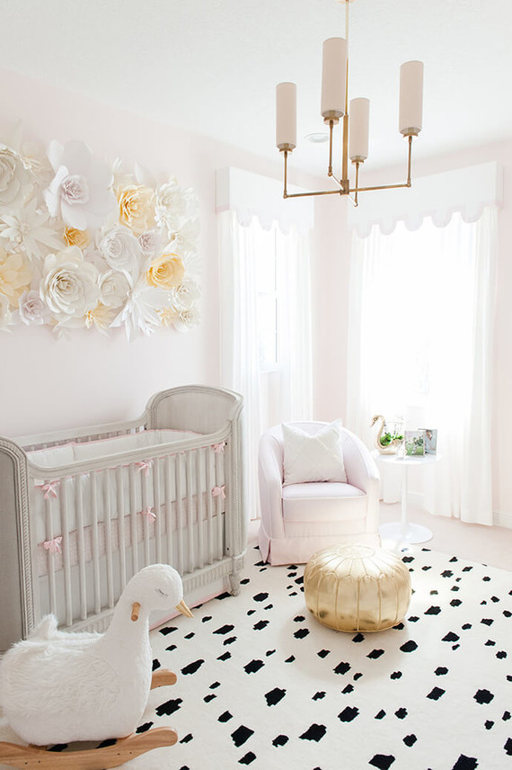 sophisticated swan themed nursery