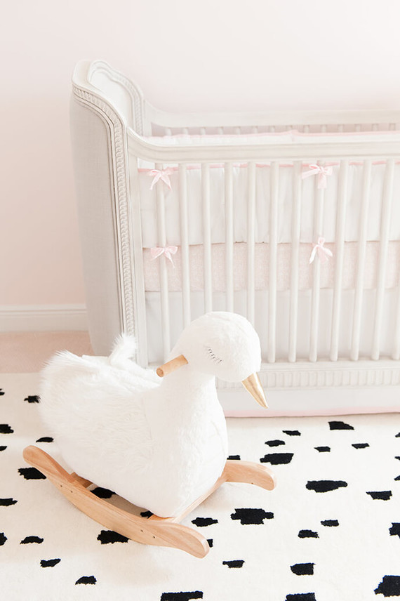 sophisticated swan themed nursery