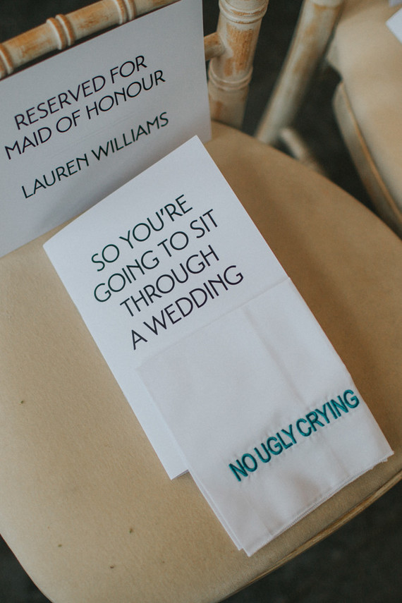 Wedding programs