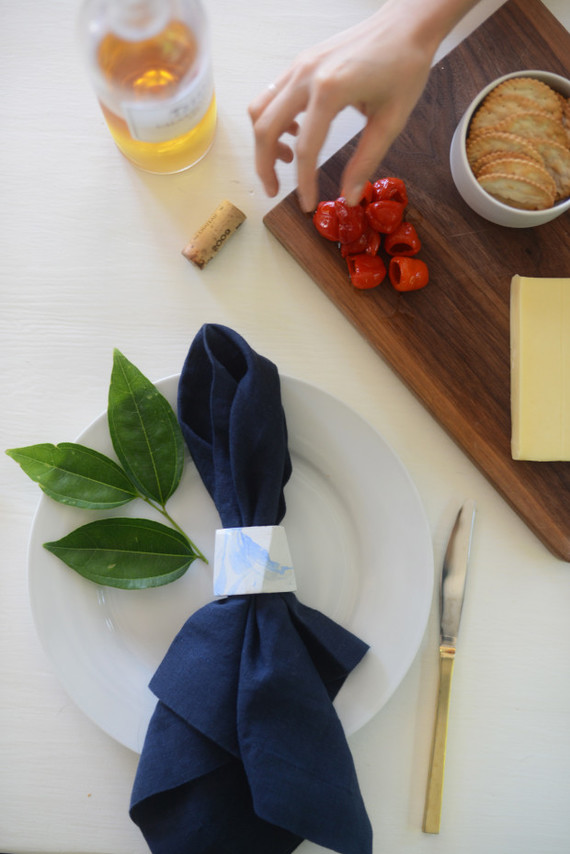 DIY marble wedding ideas