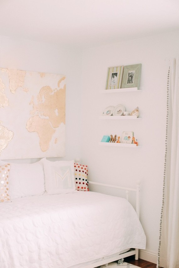 Travel themed girls nursery