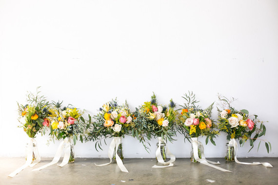 Colorful bridal bouquet