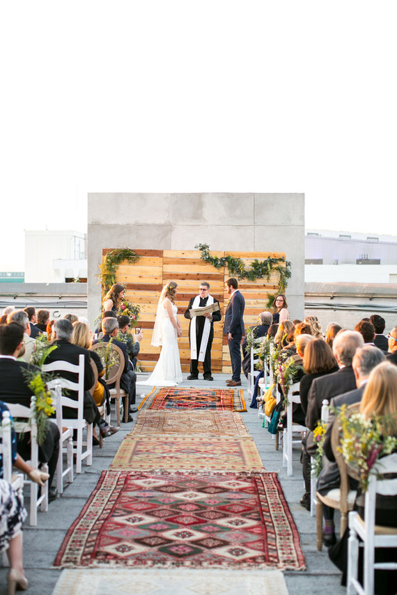 Roof top wedding ceremony