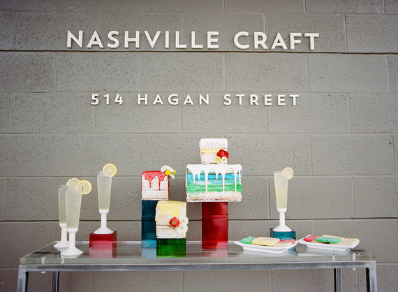 Modern wedding cake