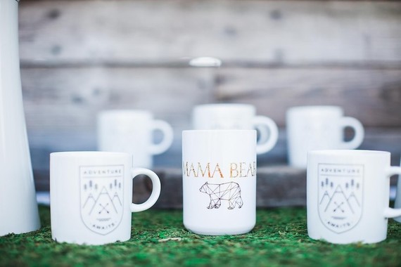 Mountain adventure baby shower