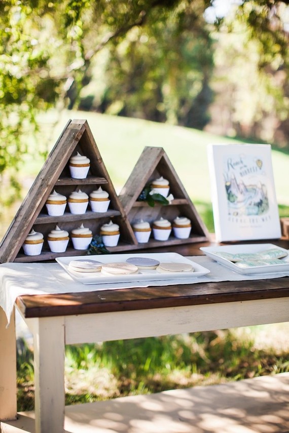 Mountain adventure baby shower