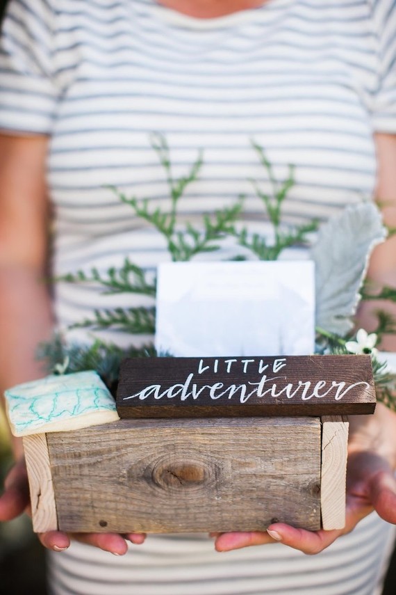 Mountain adventure baby shower