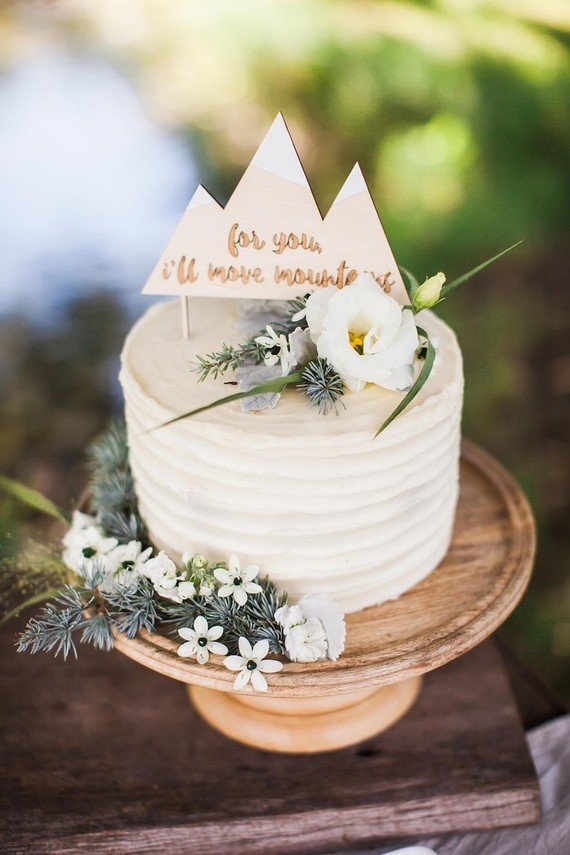 Mountain adventure baby shower