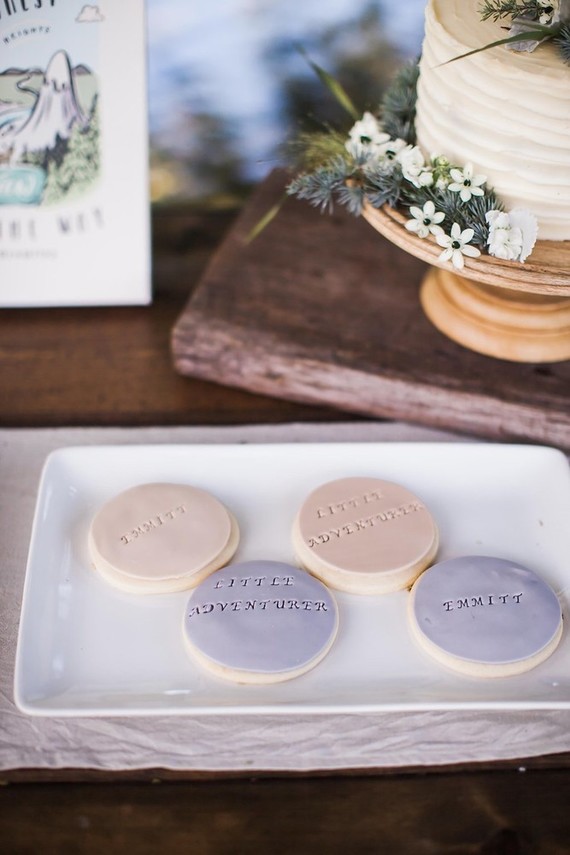 Mountain adventure baby shower