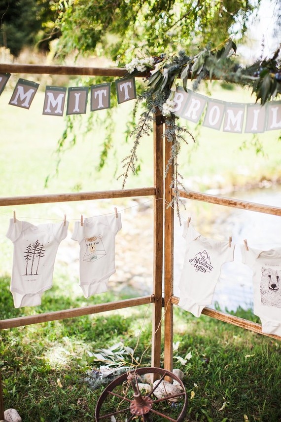 Mountain adventure baby shower
