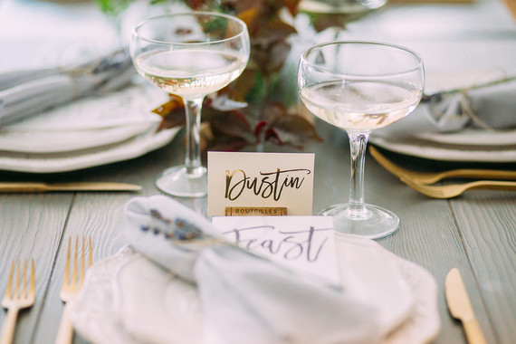 Intimate restaurant wedding inspiration Inspiration