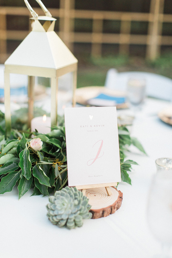 Gold table number