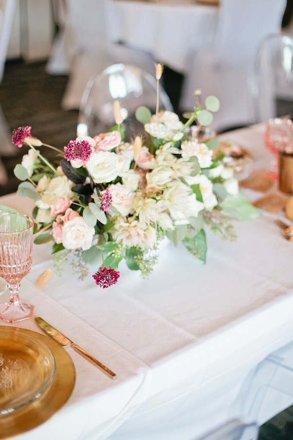 Pink and gold baby shower on 100 Layer Cakelet