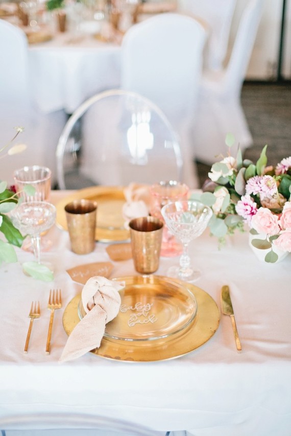 Pink and gold baby shower on 100 Layer Cakelet