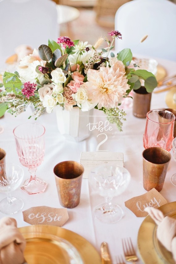 Pink and gold baby shower on 100 Layer Cakelet