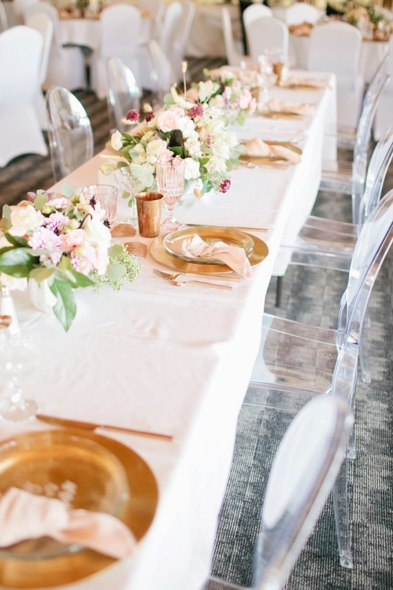 Pink and gold baby shower on 100 Layer Cakelet