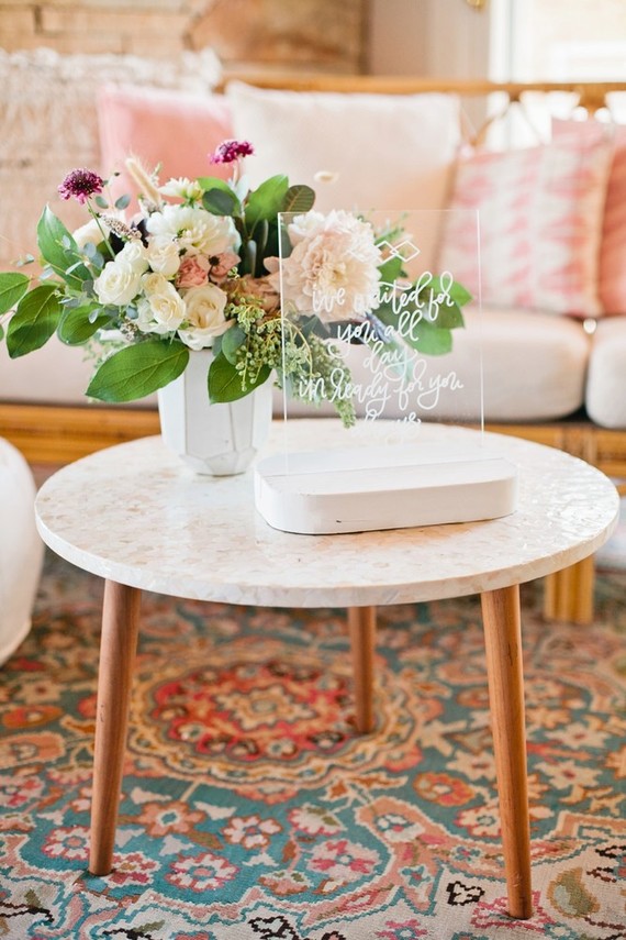 Pink and gold baby shower on 100 Layer Cakelet