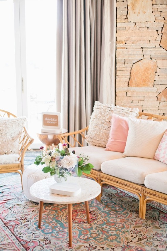 Pink and gold baby shower on 100 Layer Cakelet