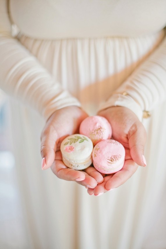Pink and gold baby shower on 100 Layer Cakelet