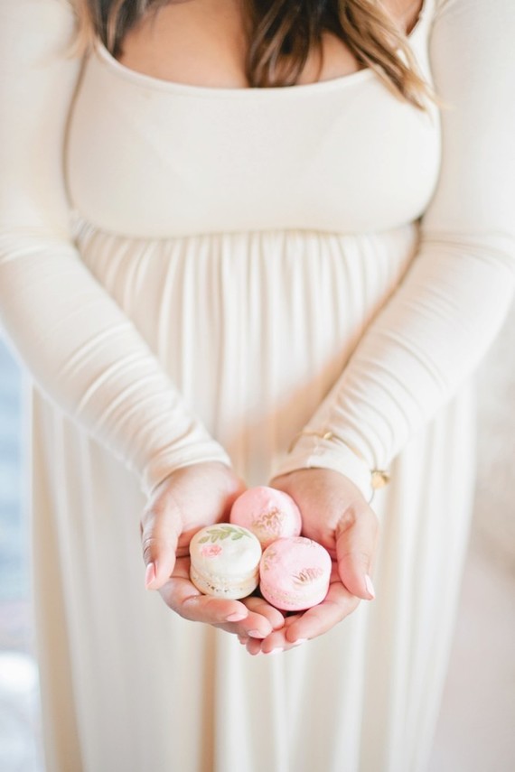 Pink and gold baby shower on 100 Layer Cakelet