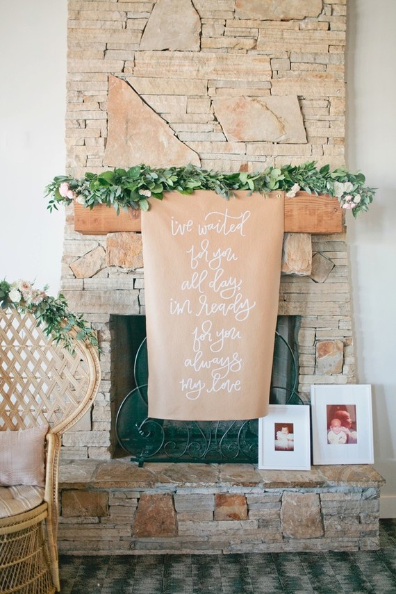 Pink and gold baby shower on 100 Layer Cakelet