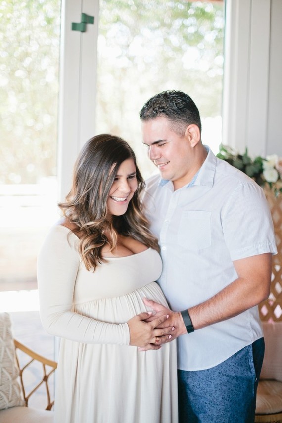 Pink and gold baby shower on 100 Layer Cakelet