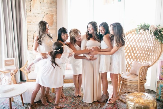 Pink and gold baby shower on 100 Layer Cakelet Inspiration