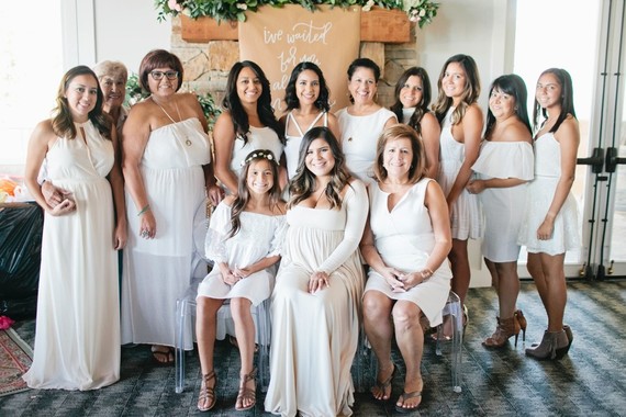 Pink and gold baby shower on 100 Layer Cakelet